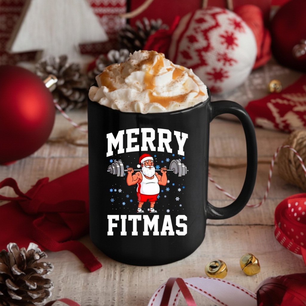 Merry Fitmas Funny Santa Claus shirt