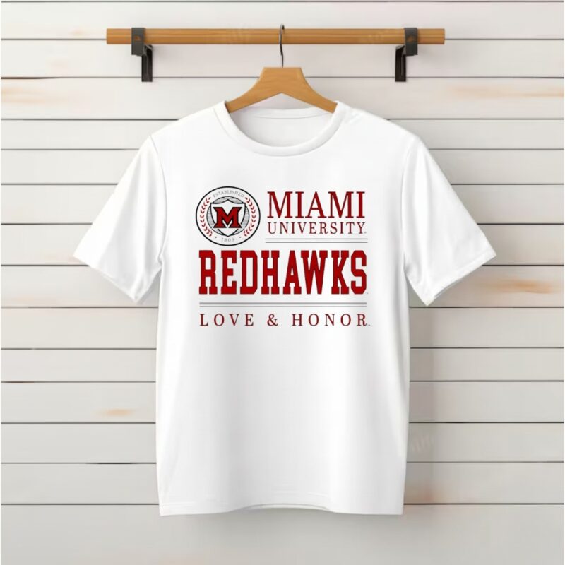 Miami University Redhawks Seal Love and Honor_Classic T-Shirt