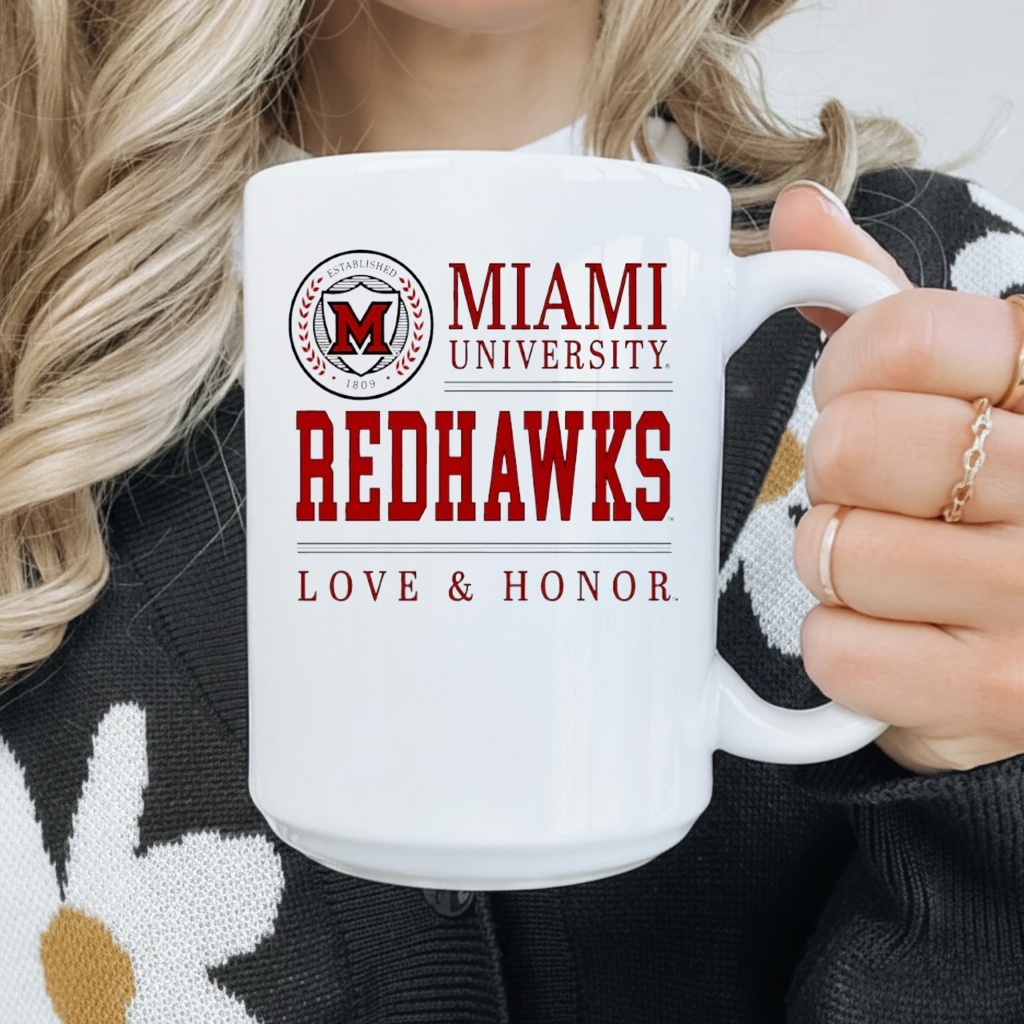 Miami University Redhawks Seal Love and Honor Shirt