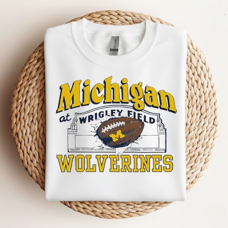 Michigan Wolverines Football at Wrigley Field Game_Crewneck Sweatshirt