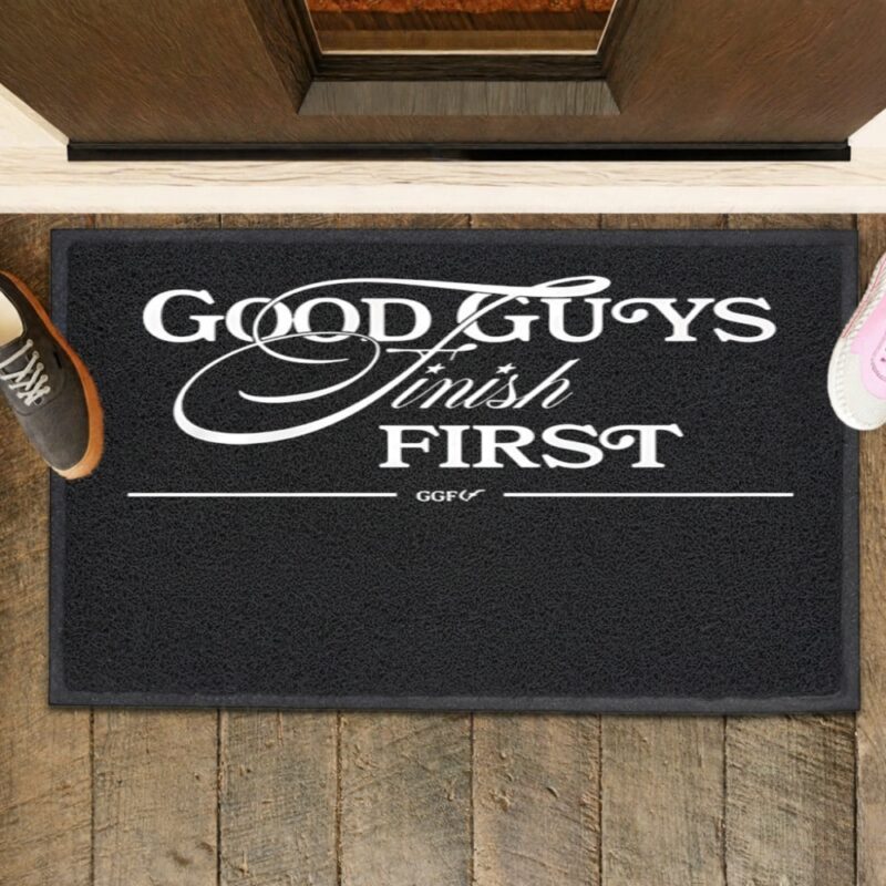 Mike Conley wearing good guys finish first GGF_Rubber Doormat