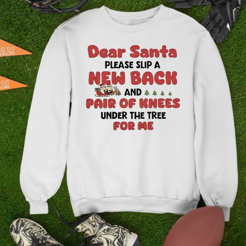 Minions dear Santa please slip a new back and pair of knees under the tree for me_Sweatshirt