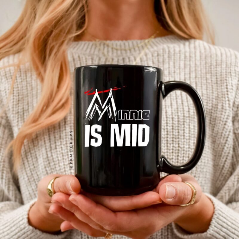 Minne Is Mid logo_Ceramic Mug