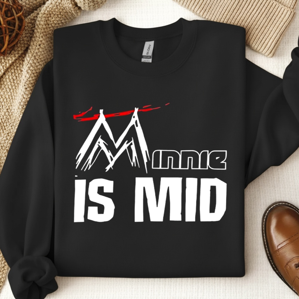 Minne Is Mid logo shirt