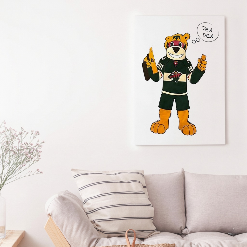 Minnesota Wild mascot Pew Pew shirt