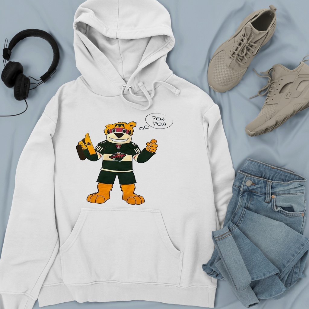 Minnesota Wild mascot Pew Pew shirt