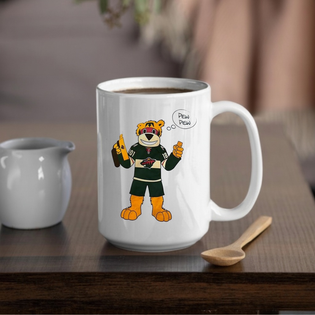 Minnesota Wild mascot Pew Pew shirt