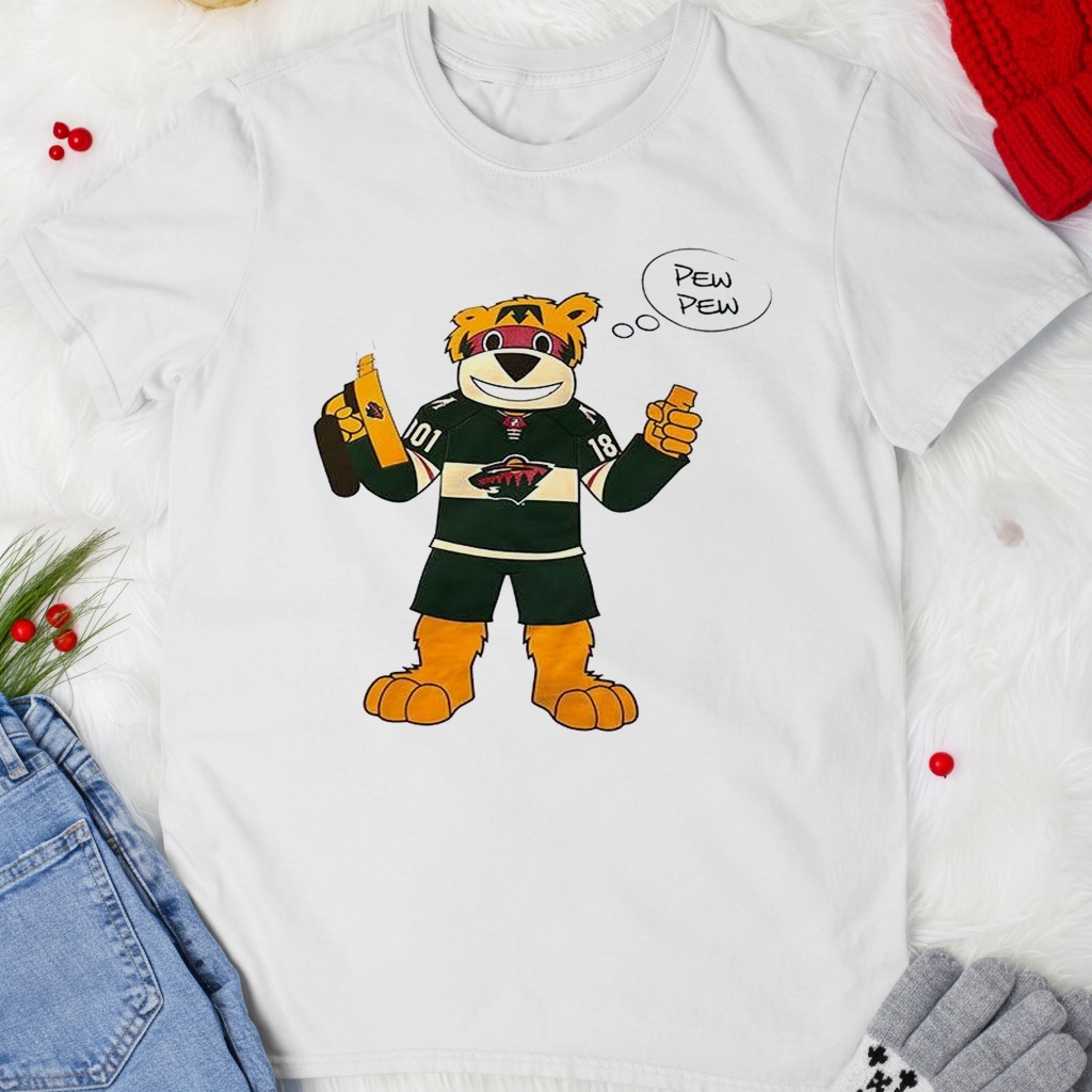 Minnesota Wild mascot Pew Pew shirt
