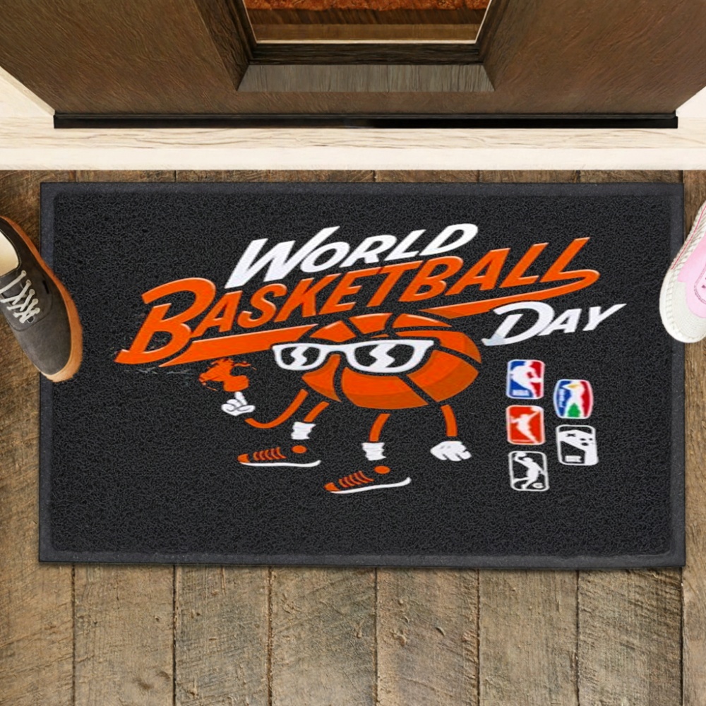 NBA World Basketball Day graphic logo shirt
