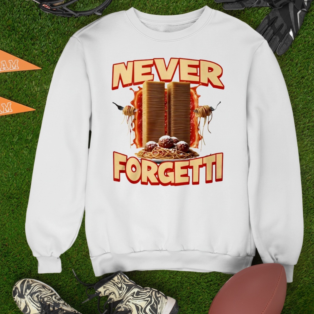Never Forgetti spaghetti shirt