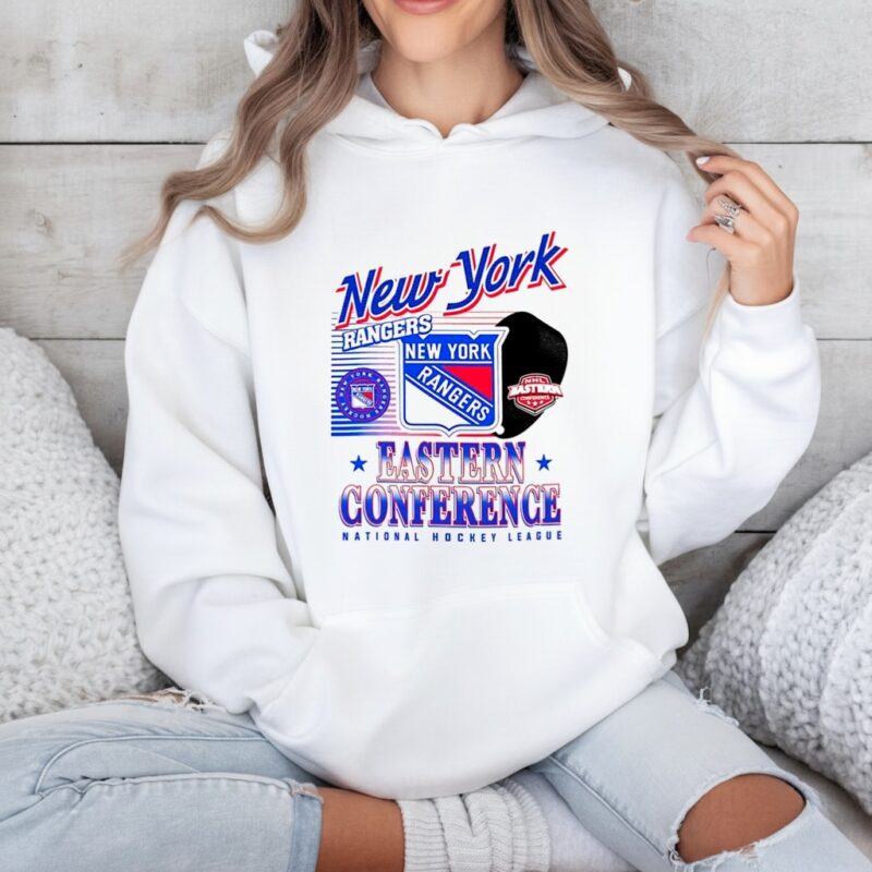 New York Rangers NHL Eastern Conference logo and ball_Hoodie