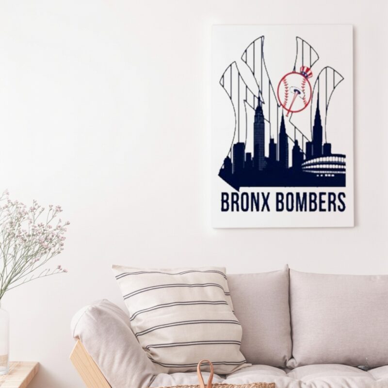 New York Yankees Bronx Bombers City Logo_Canvas