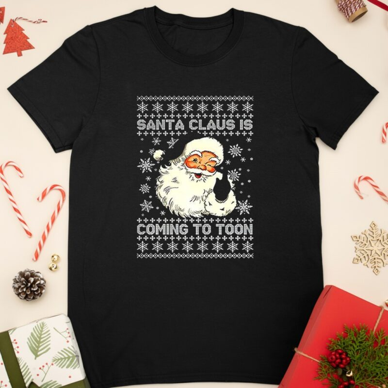 Newcastle Santa Claus is coming to Toon ugly Christmas_Classic T-Shirt