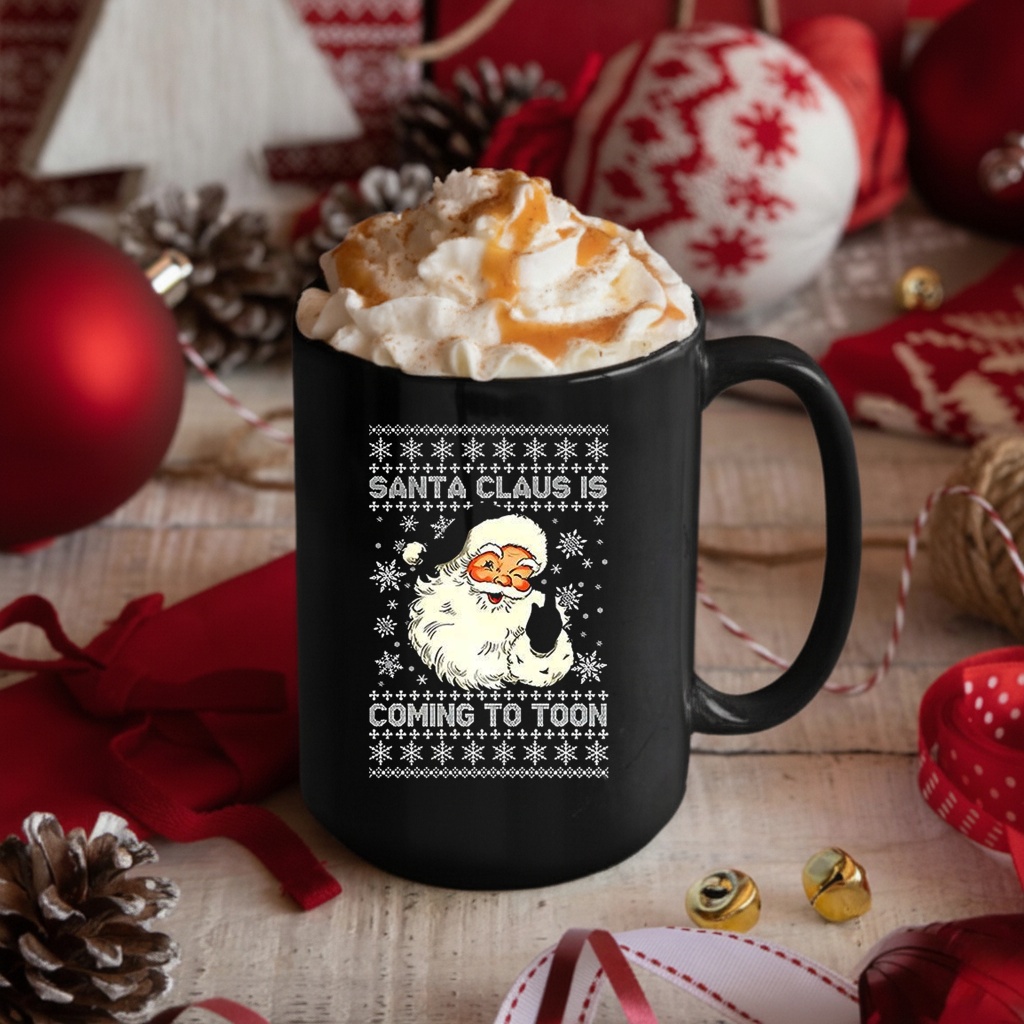 Newcastle Santa Claus is coming to Toon ugly Christmas shirt