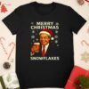 Nigel Farage raises his glass reform merry Christmas snowflakes caricature shirt Nigel Farage raises his glass reform merry Christmas snowflakes caricature shirt