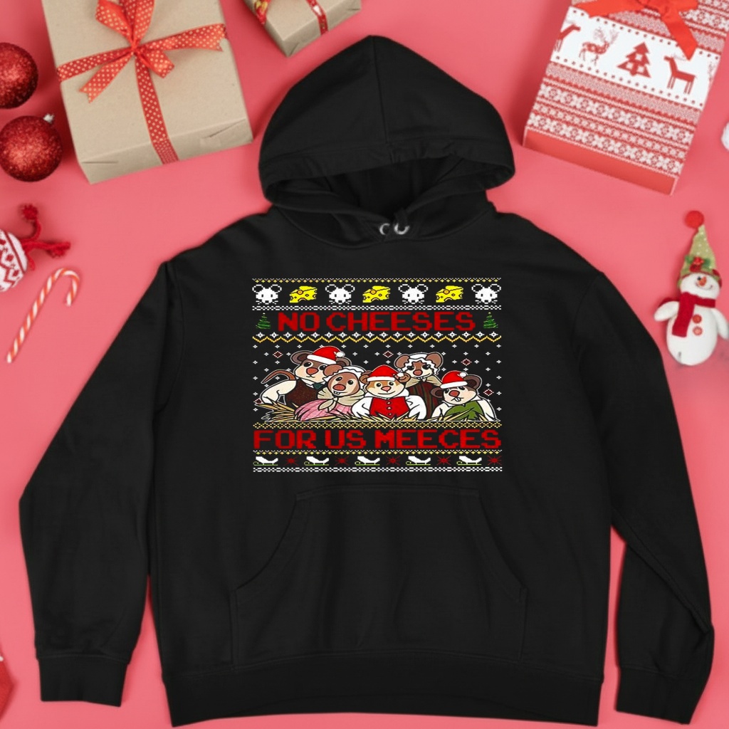 No cheeses for us meeces The Muppet Christmas Carol ugly Xmas shirt