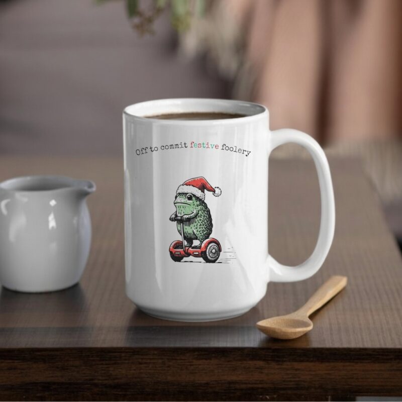 Off to Commit Festive Foolery Christmas_Mug