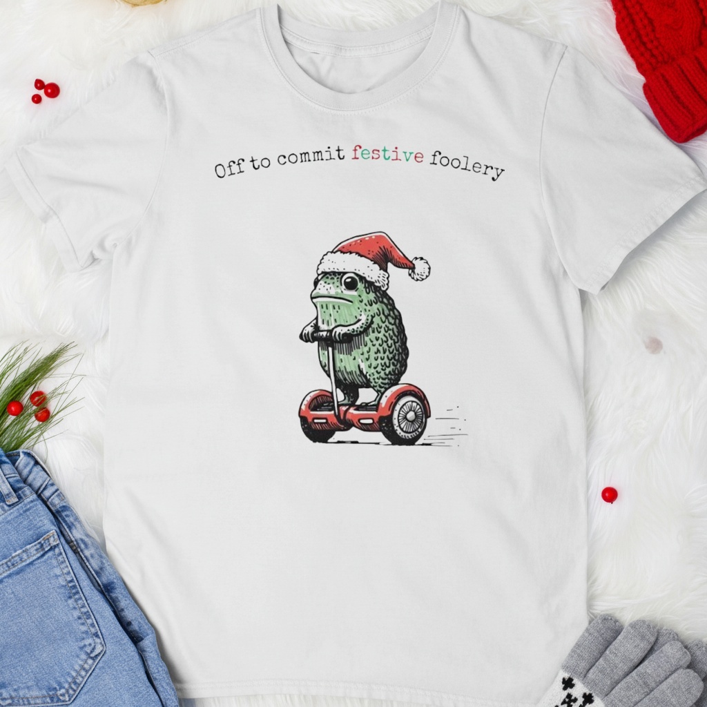 Off to Commit Festive Foolery Christmas shirt