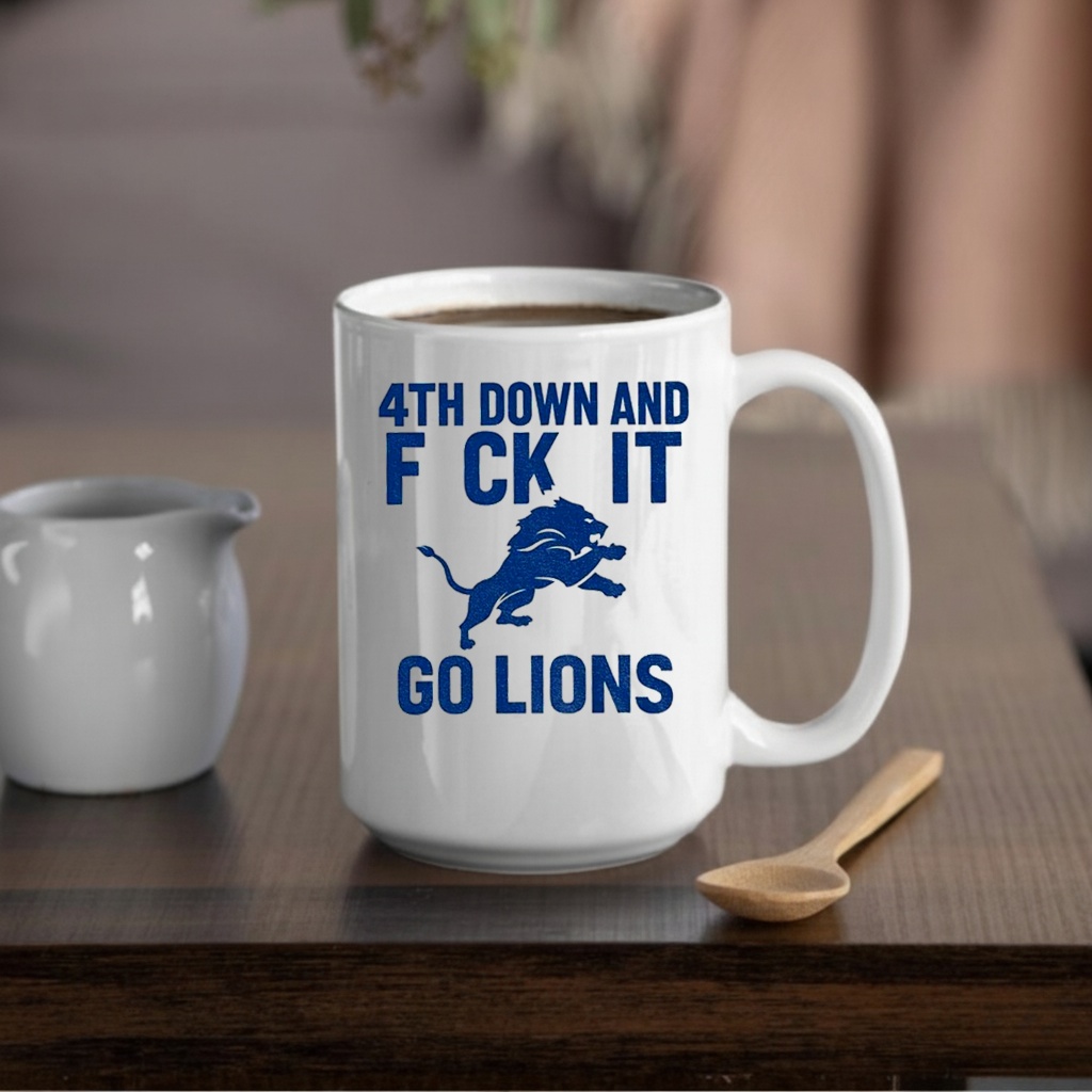 Detroit Lions 4th down and fuck it go Lions shirt