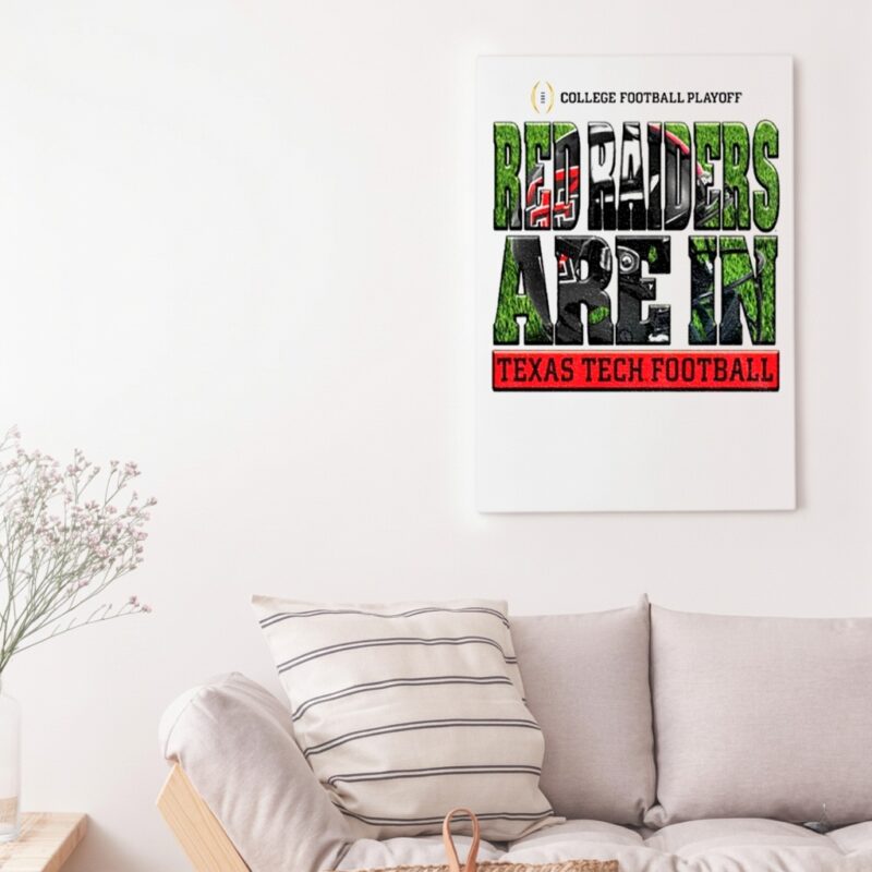 Official Texas Tech Red Raiders Big 12 Football Champions CFP Red Raiders are in_Canvas