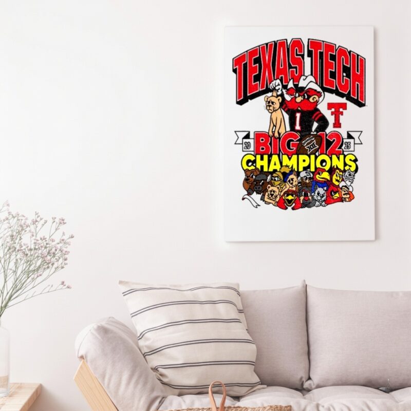 Official Texas Tech Red Raiders Big 12 Football Champions CFP_Canvas
