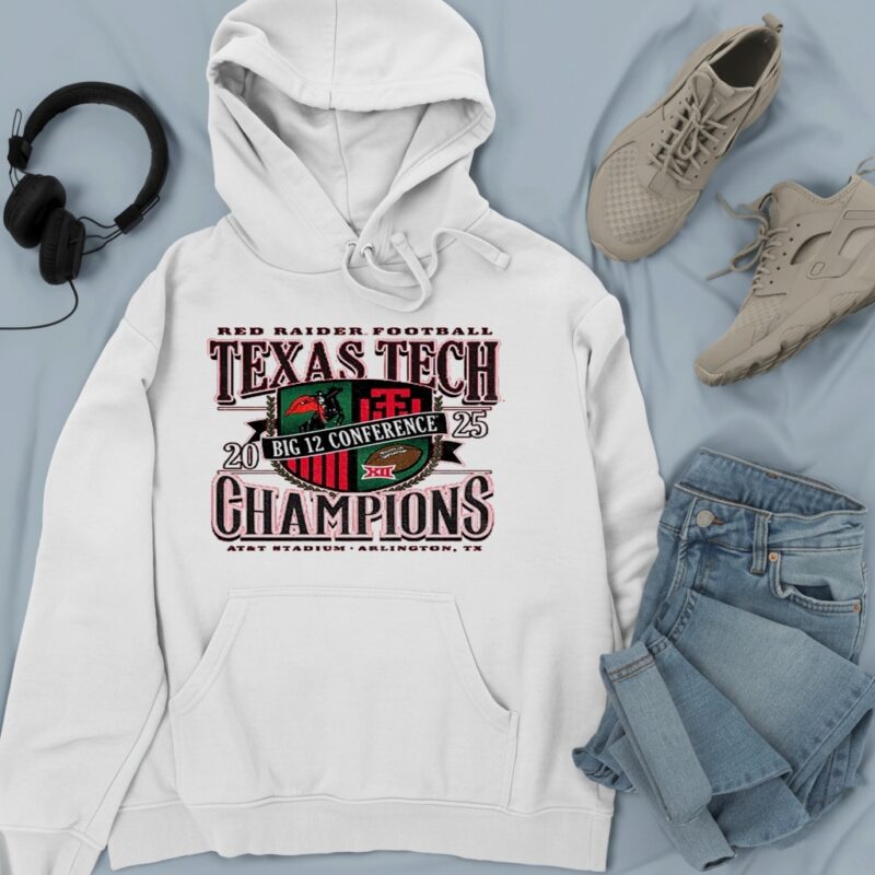Official Texas Tech Red Raiders Football 2025 Big 12 CFP Champions_Hoodie