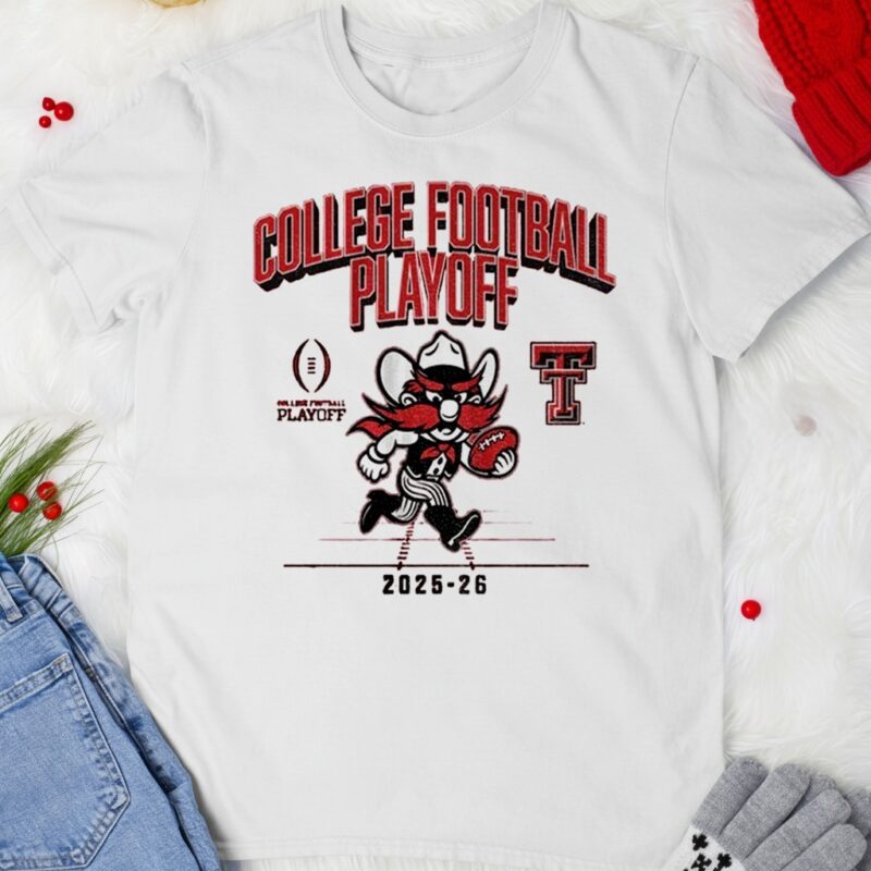 Official Texas Tech Red Raiders Football 2025 CFP Mascot_T-shirt