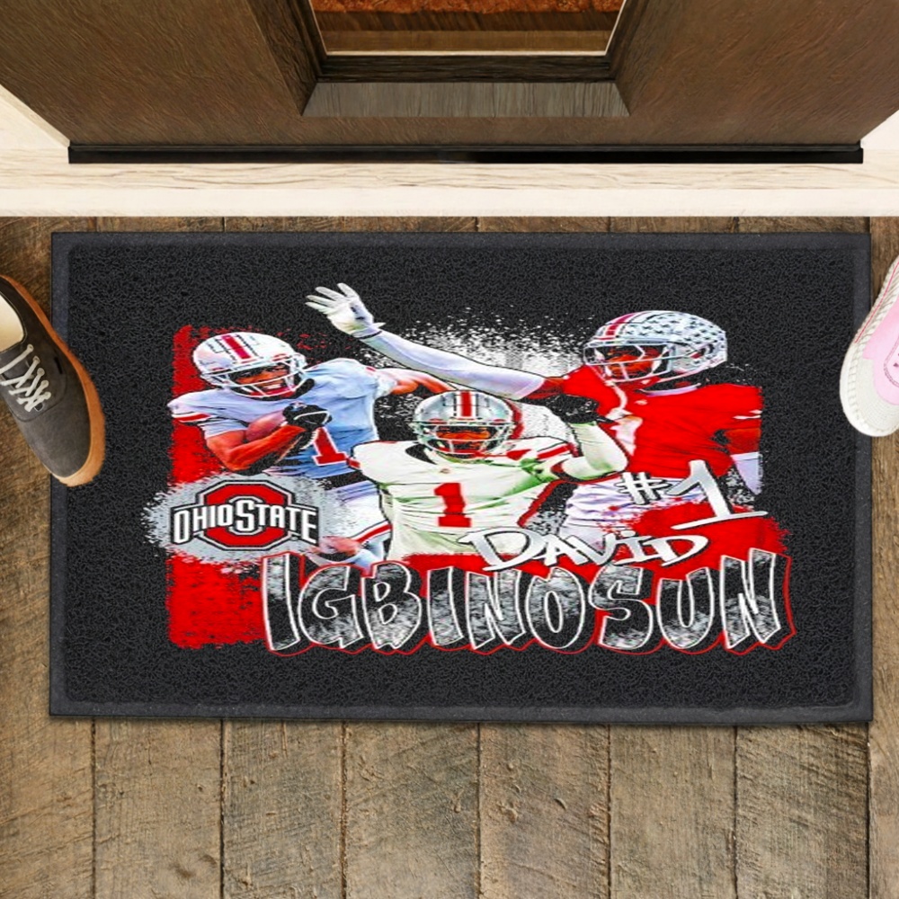 Ohio State Buckeyes #1 Davison Igbinosun Highlight T-Shirts