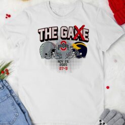 Ohio State Buckeyes vs Michigan Wolverines NCAA The Game 2025 score 27-9 helmet shirt