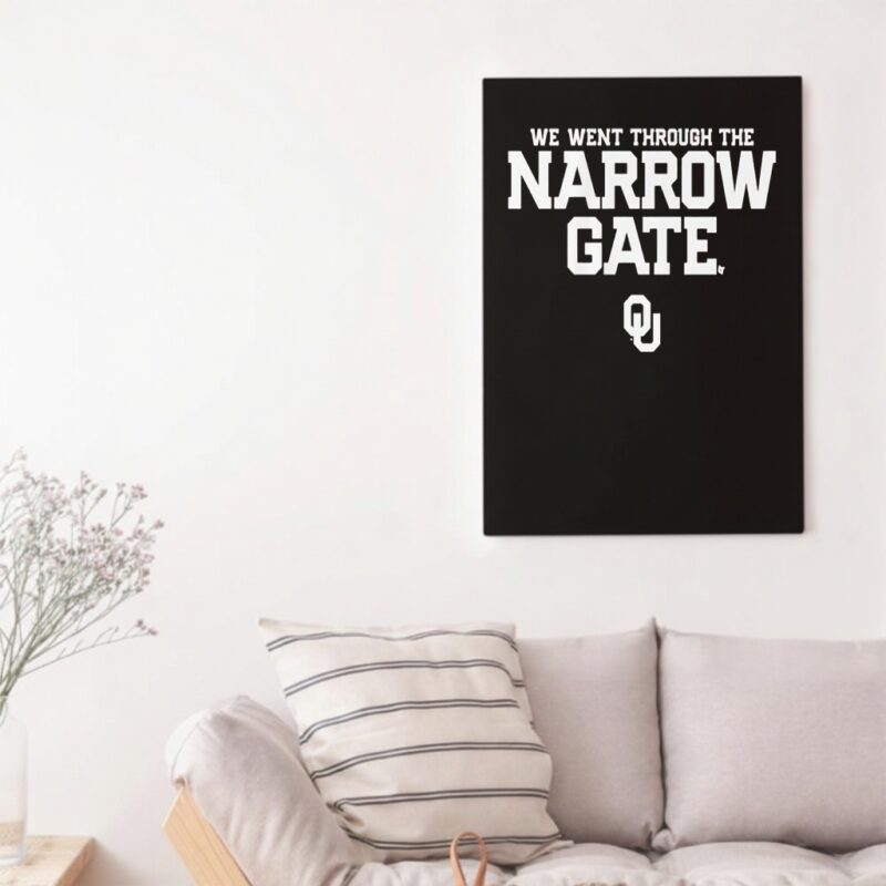 Oklahoma Football The Narrow Gate logo_Canvas