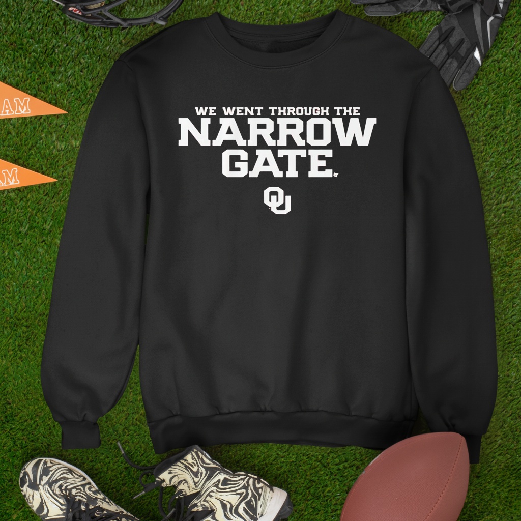 Oklahoma Football The Narrow Gate logo shirt