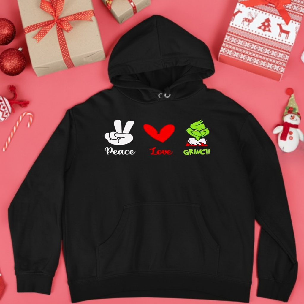 Peace Love Grinch Festive Holiday shirt