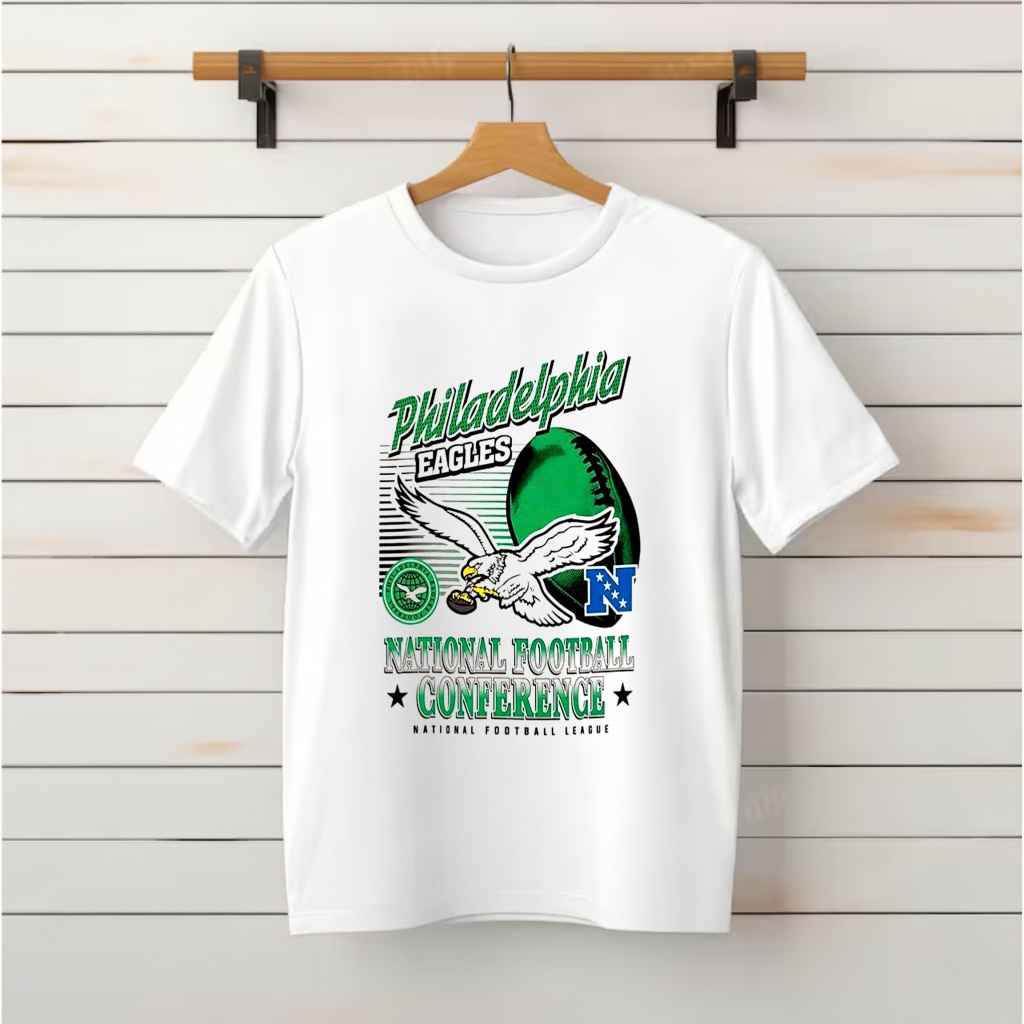 Philadelphia Eagles NFL Conference Logo Ball Retro Shirt
