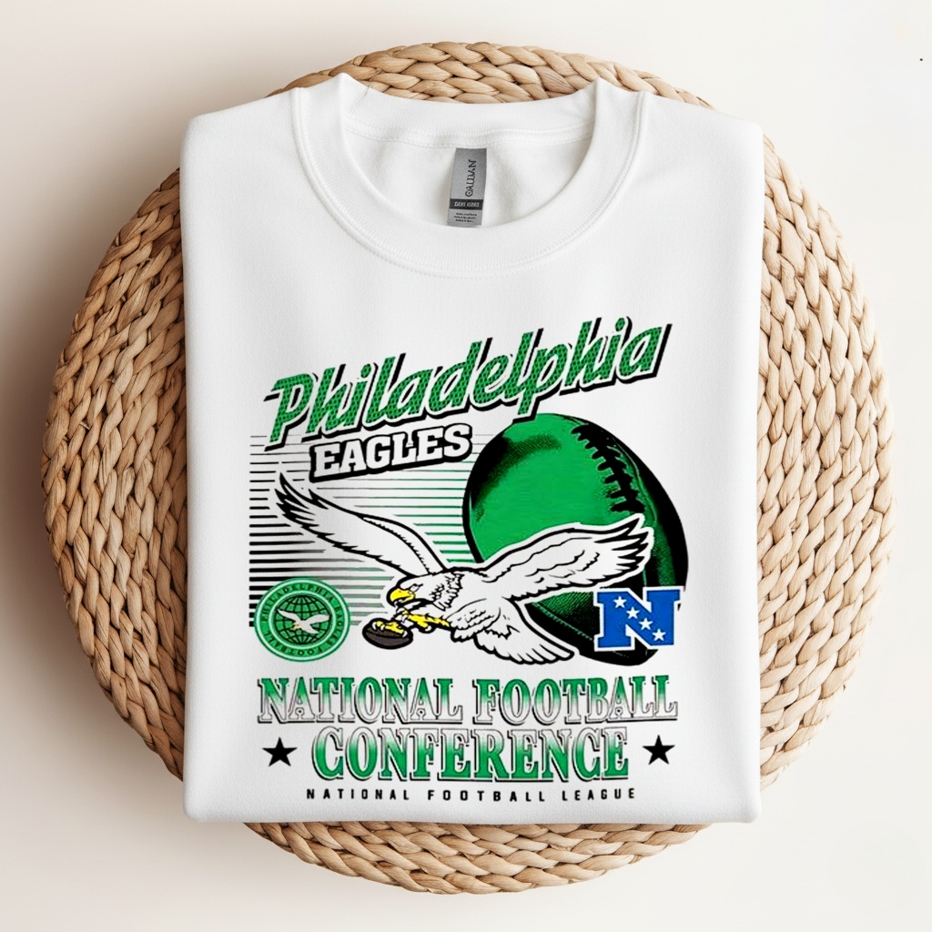 Philadelphia Eagles NFL Conference Logo Ball Retro Shirt