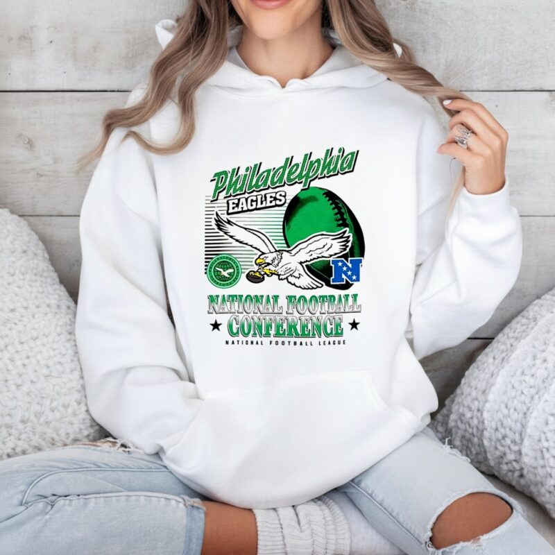 Philadelphia Eagles NFL American football conference logo ball retro_Hoodie