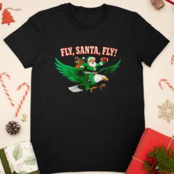 Philadelphia Eagles fly Santa fly Christmas shirt