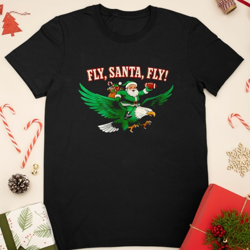 Philadelphia Eagles fly Santa fly Christmas_Classic T-Shirt