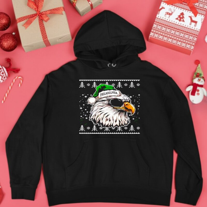 Philadelphia Eagles football mascot ugly Christmas_Hoodie