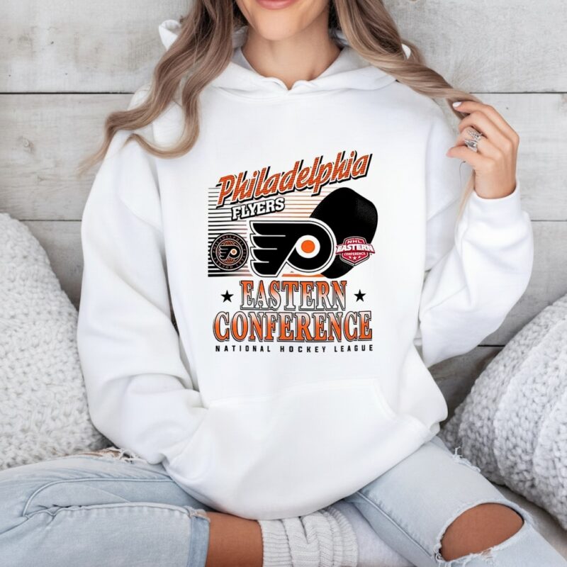 Philadelphia Flyers NHL Eastern Conference logo and ball_Hoodie