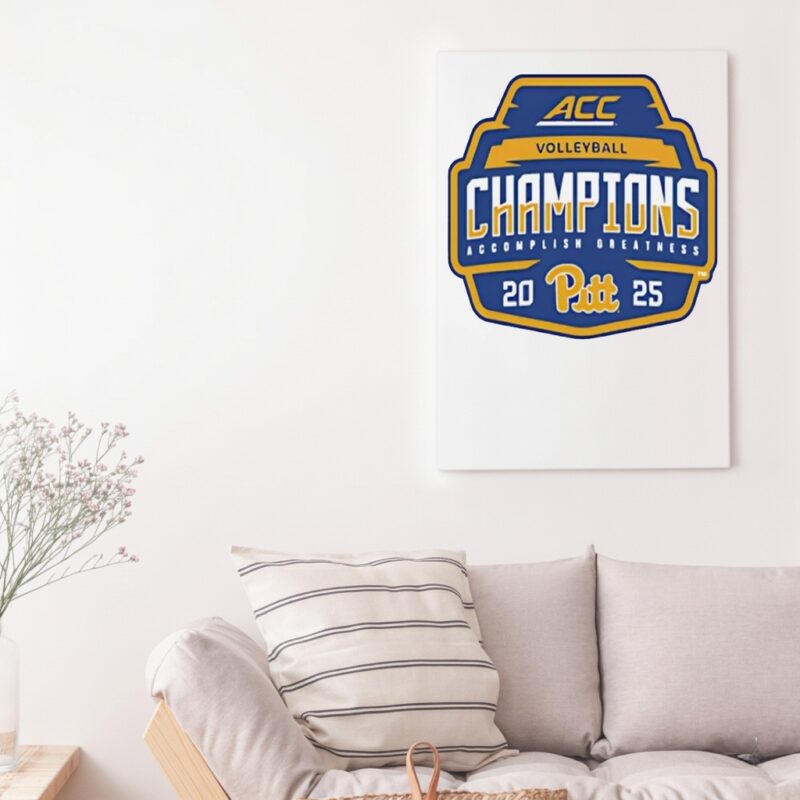 Pitt Panthers 2025 ACC Volleyball Champions logo_Canvas
