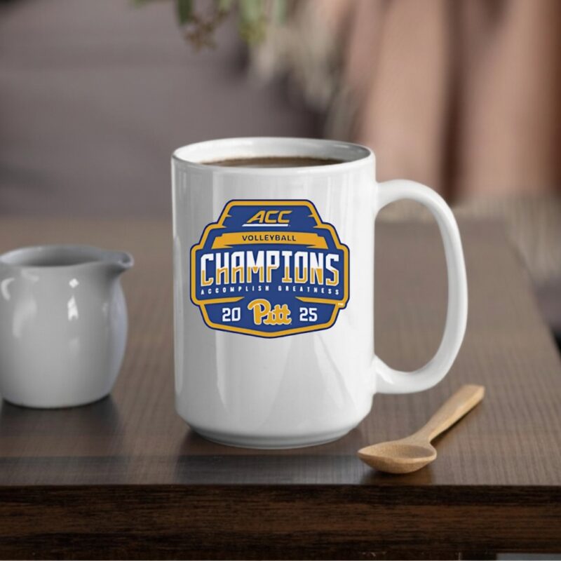 Pitt Panthers 2025 ACC Volleyball Champions logo_Mug