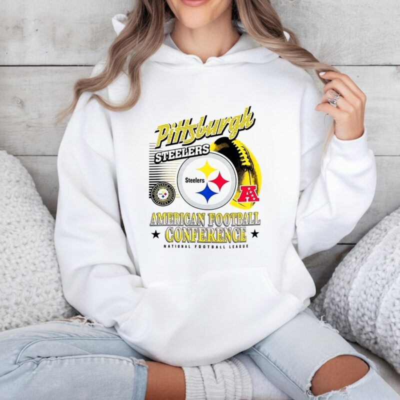 Pittsburgh Steelers NFL American football conference logo ball retro_Hoodie