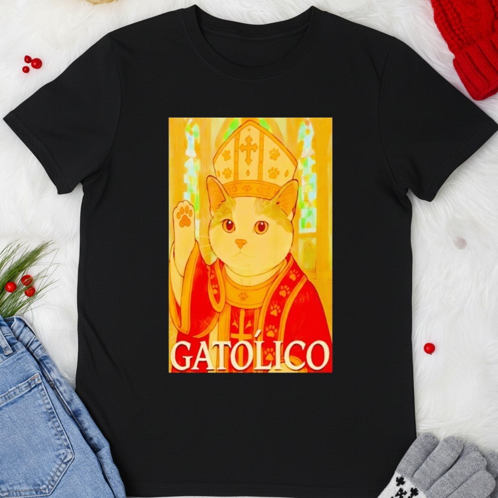 Pope cat gatolico shirt