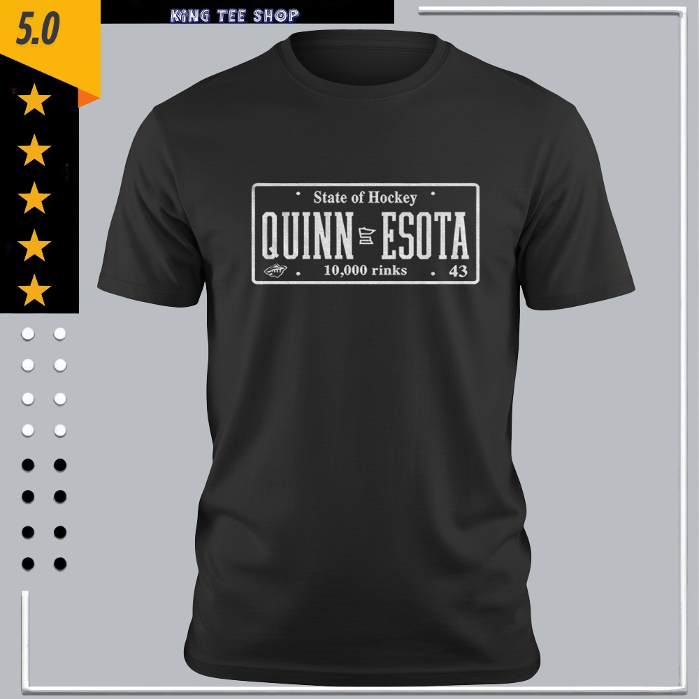 Quinn-Esota State of Hockey 10000 rinks shirt