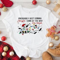 Raccoon Christmas Probably Just Gonna Jingle Teacher shirt
