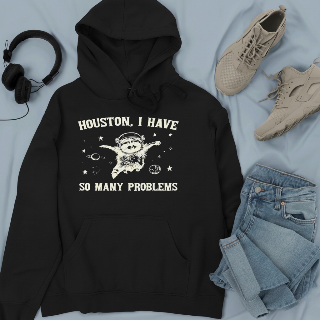 Raccoon Houston I have so many problems Graphic shirt