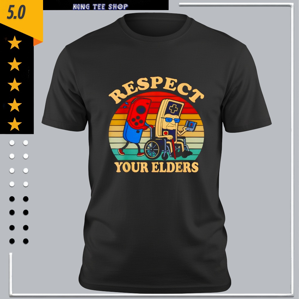 Respect Your Elders Retro Gaming Controller shirt