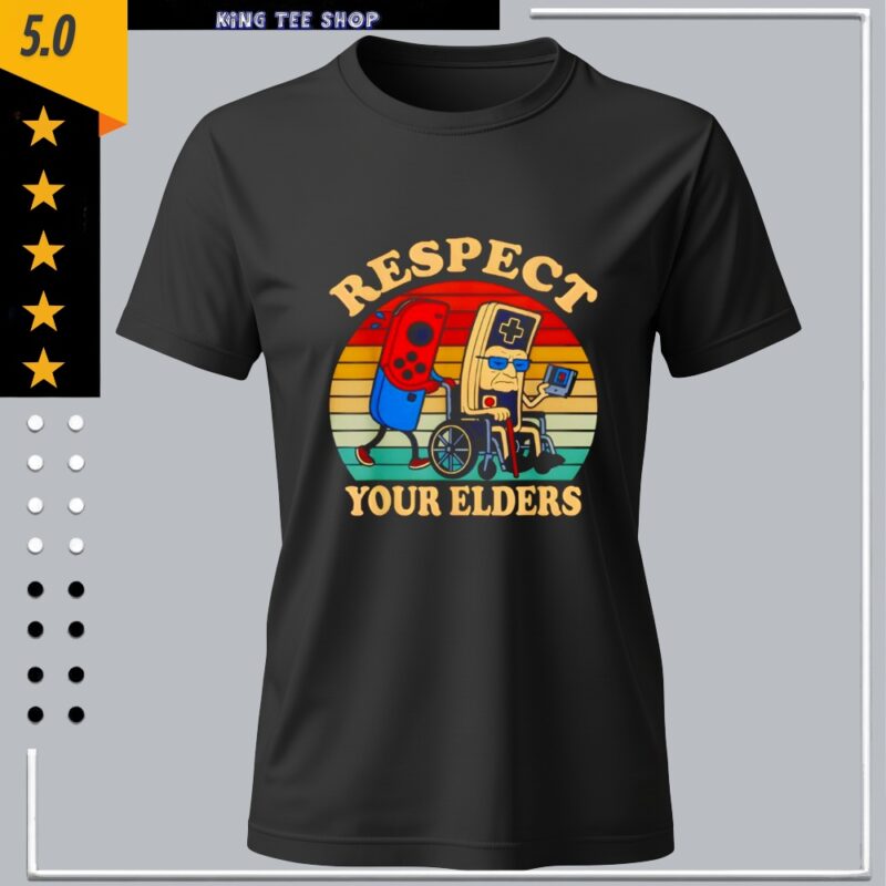 Respect Your Elders Retro Gaming Funny Controller 80s_Classic Women's T-Shirt
