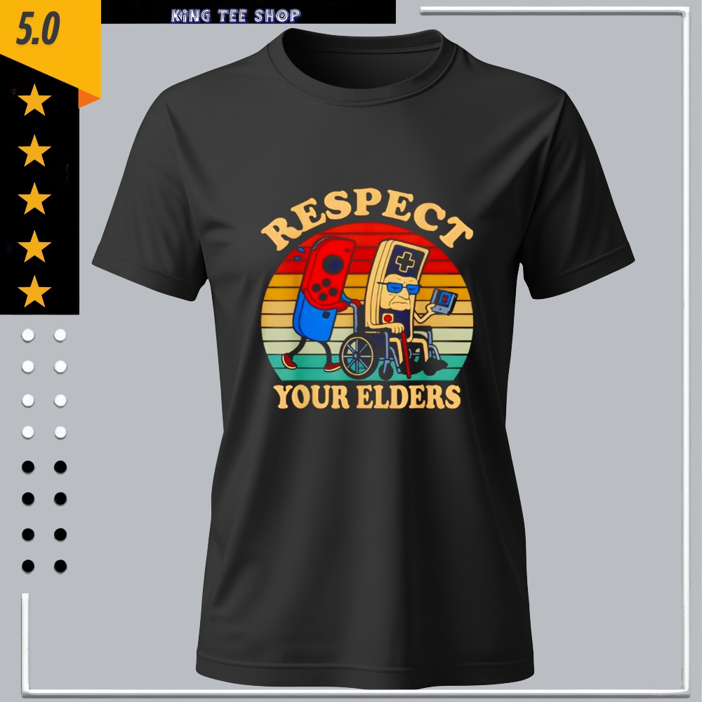 Respect Your Elders Retro Gaming Controller shirt