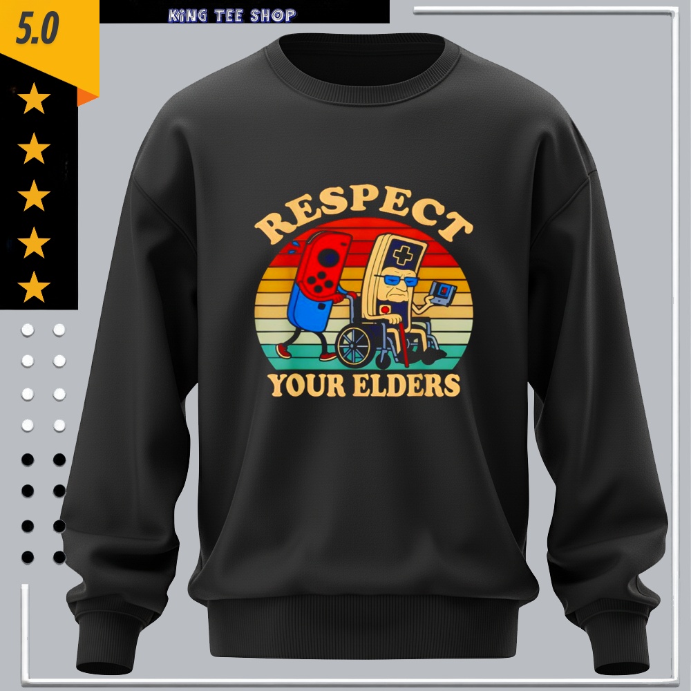 Respect Your Elders Retro Gaming Controller shirt